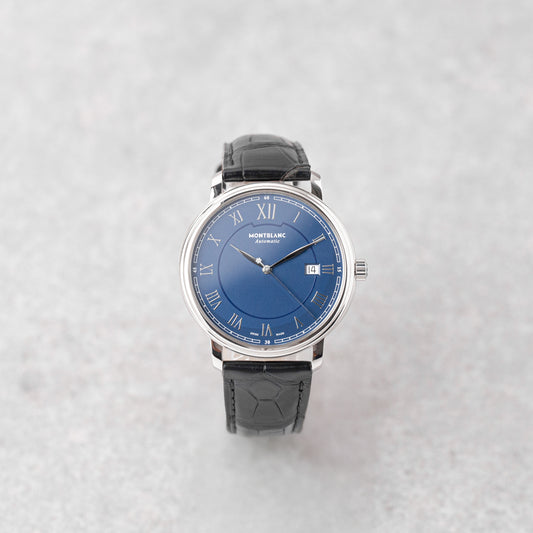 MONTBLANC TRADITION AUTOMATIC BLUE  REF: 117829