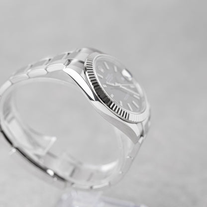 ROLEX DATEJUST 41 BLACK DIAL REF: 126334