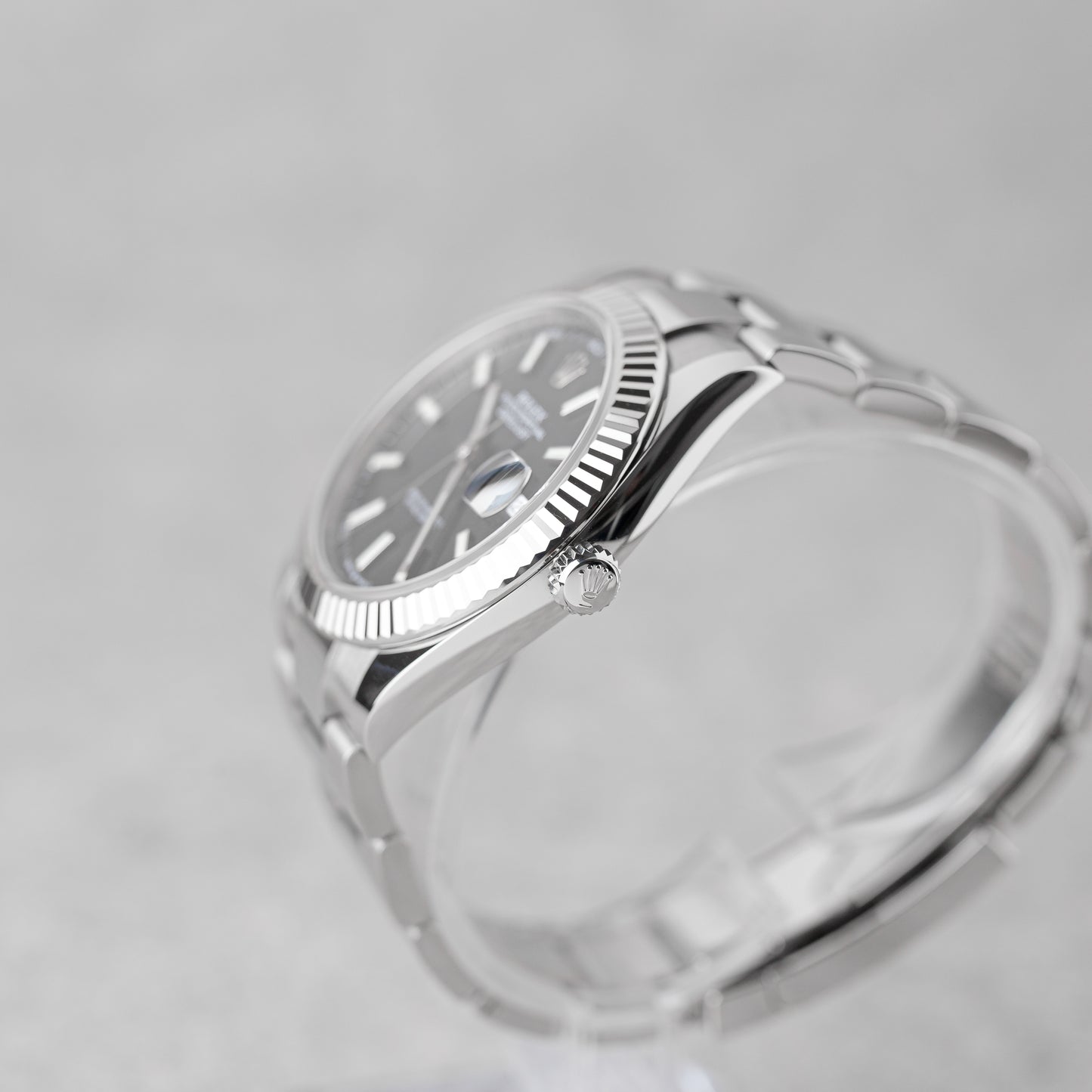 ROLEX DATEJUST 41 BLACK DIAL REF: 126334