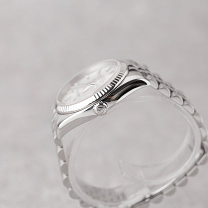 ROLEX DATEJUST 36 SILVER DIAL REF: 116234
