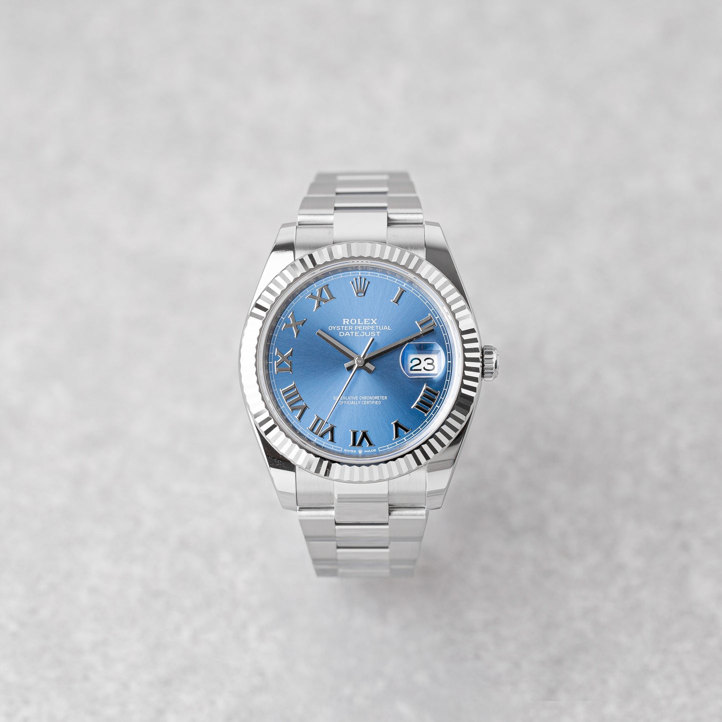 ROLEX DATEJUST 41 AZZURO BLUE DIAL REF: 126334 (2024)