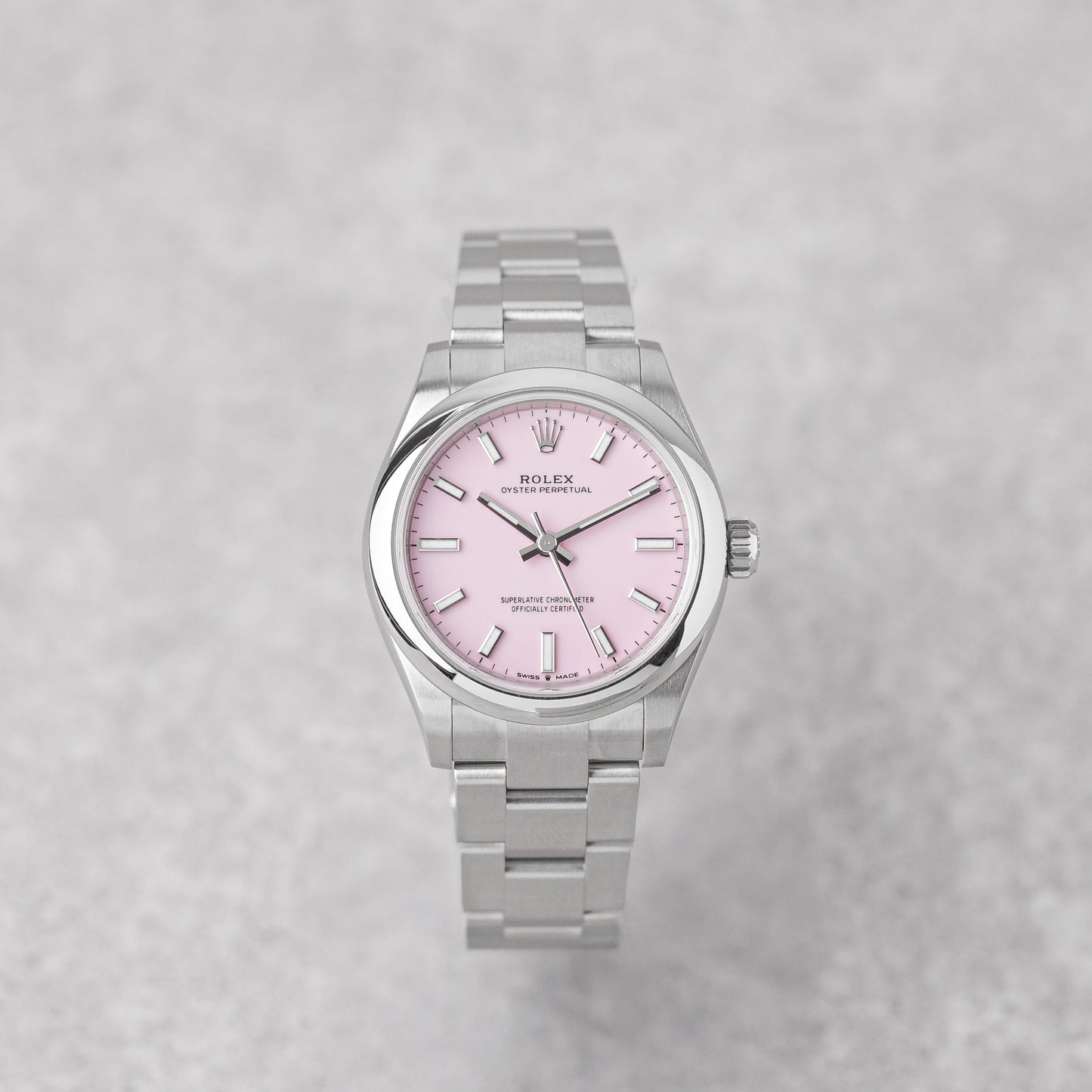 ROLEX OYSTER PERPETUAL 31 PINK DIAL REF: 277200 (2025)
