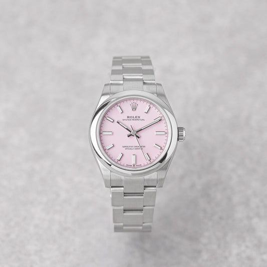ROLEX OYSTER PERPETUAL 31 PINK DIAL REF: 277200 (2025)