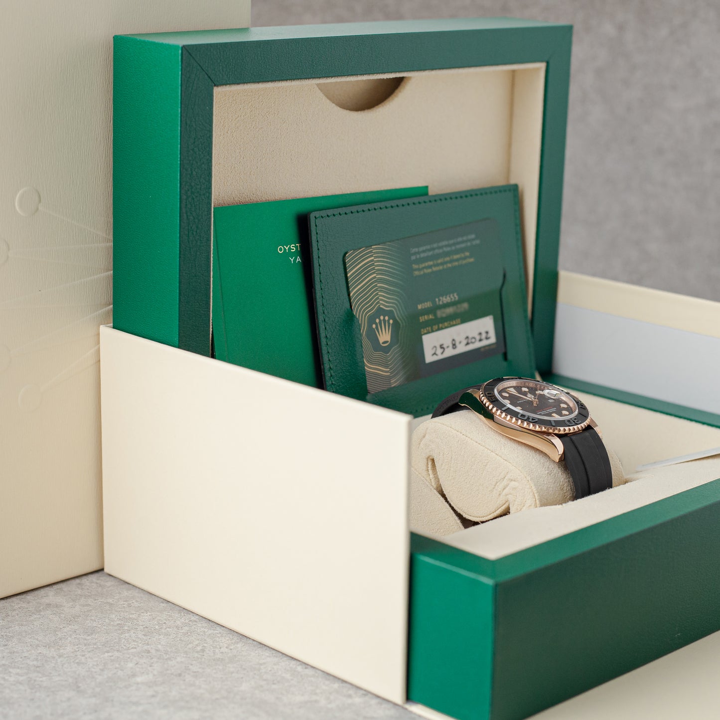 ROLEX YACHT-MASTER 40 OURO EVEROSE REF: 126655 (2022)