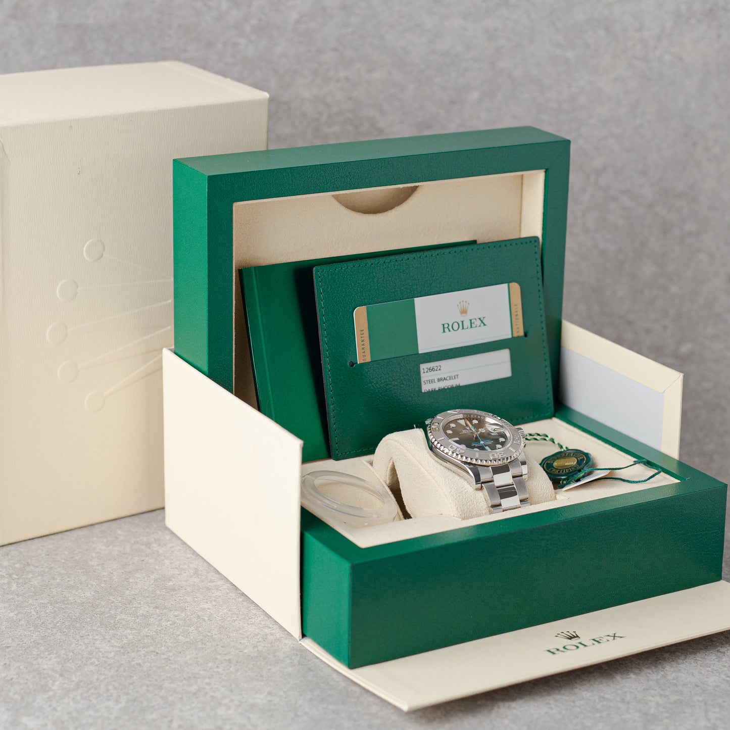 ROLEX YACHT-MASTER 40 "RHODIUM DIAL" REF:126622
