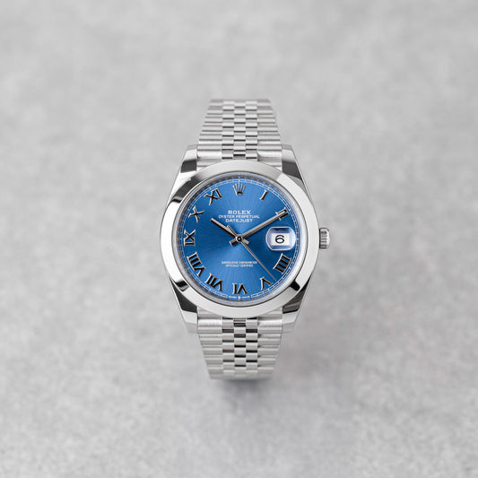 ROLEX DATEJUST 41 AZUL AZZURRO JUBILEE REF: 126300 (2021)