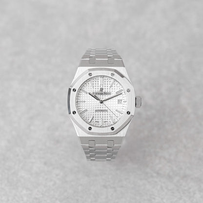AUDEMARS PIGUET ROYAL OAK 37MM WHITE REF: 15450ST (2020)