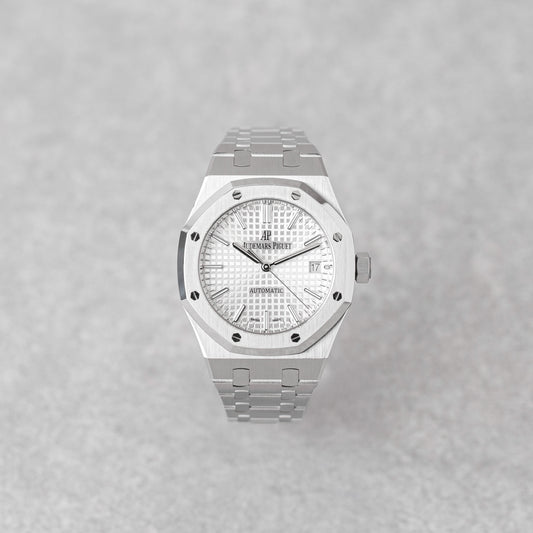 AUDEMARS PIGUET ROYAL OAK 37MM WHITE REF: 15450ST (2020)