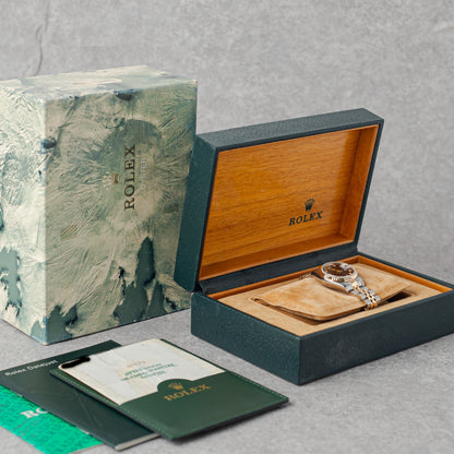 ROLEX LADY-DATEJUST 26 BLACK DIAMOND DIAL REF: 69173