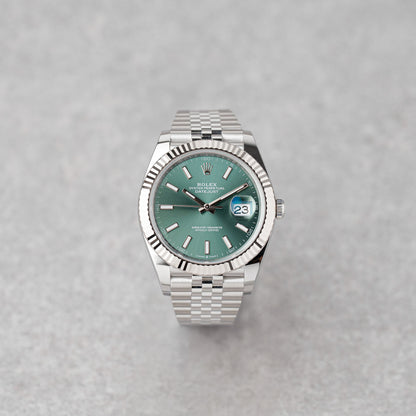 ROLEX DATEJUST 41 DIAL VERDE JUBILEE REF: 126334 (2025)