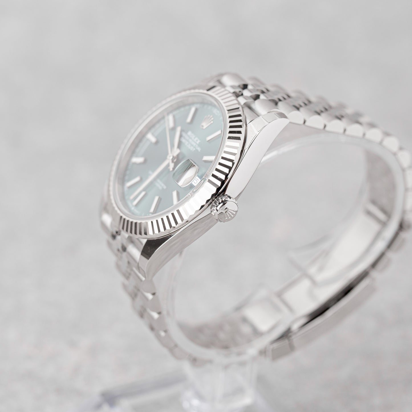 ROLEX DATEJUST 41 GREEN DIAL JUBILEE REF: 126334 (2025)