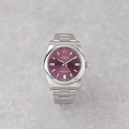 ROLEX OYSTER PERPETUAL 36 'UVA VERMELHA' REF: 116000