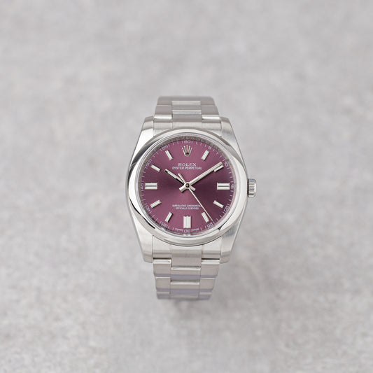 ROLEX OYSTER PERPETUAL 36 'UVA VERMELHA' REF: 116000