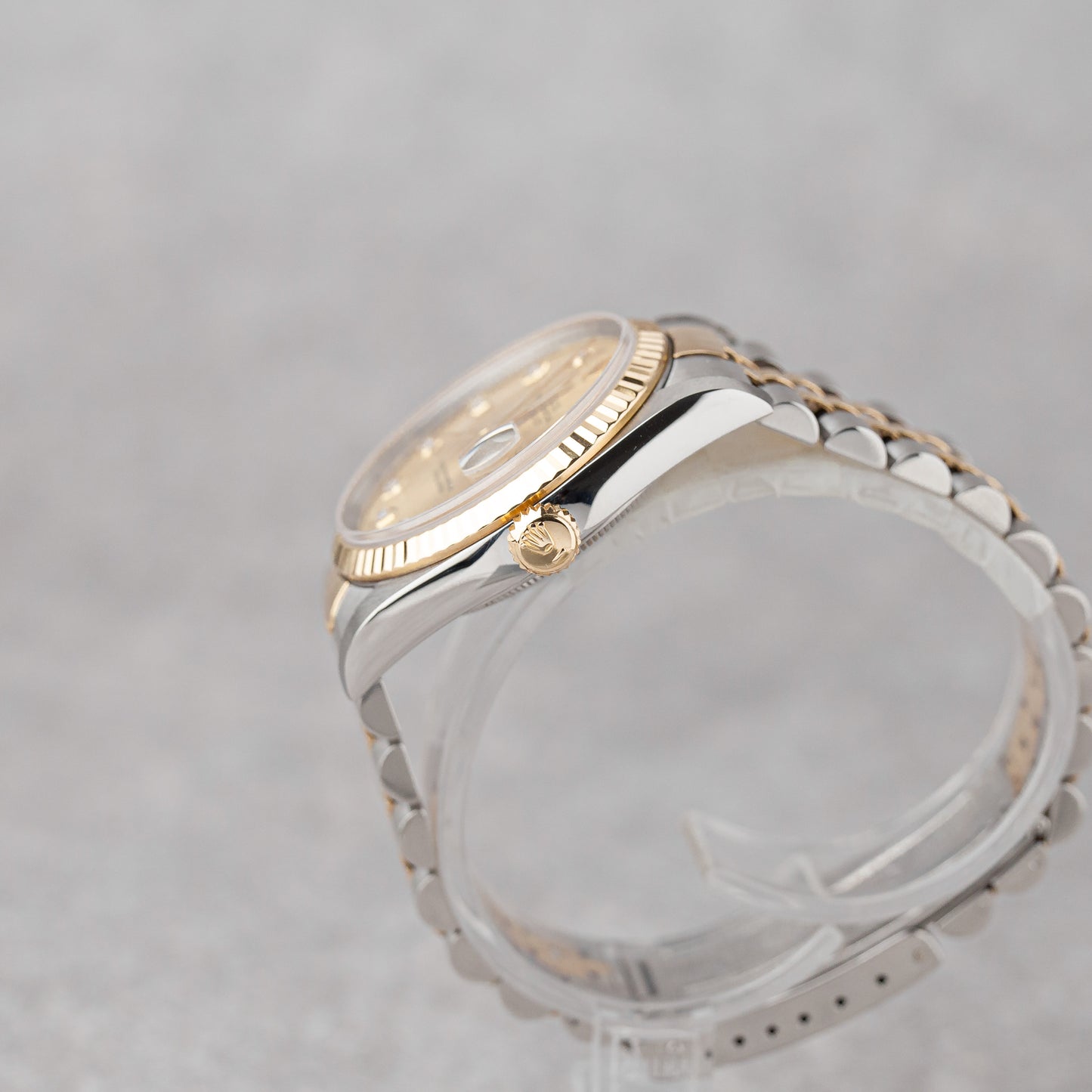 ROLEX DATEJUST 36 DIAL DE DIAMANTE CHAMPANHE REF: 16233 (1996)