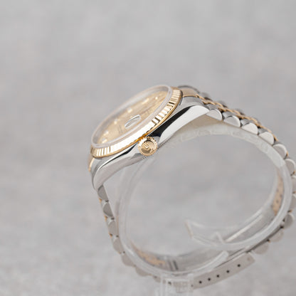 ROLEX DATEJUST 36 DIAL DE DIAMANTE CHAMPANHE REF: 16233 (1996)