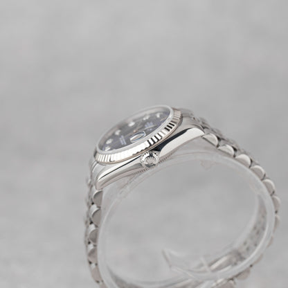 ROLEX DATEJUST 31 BLUE DIAMOND DIAL REF: 68274 (1998)