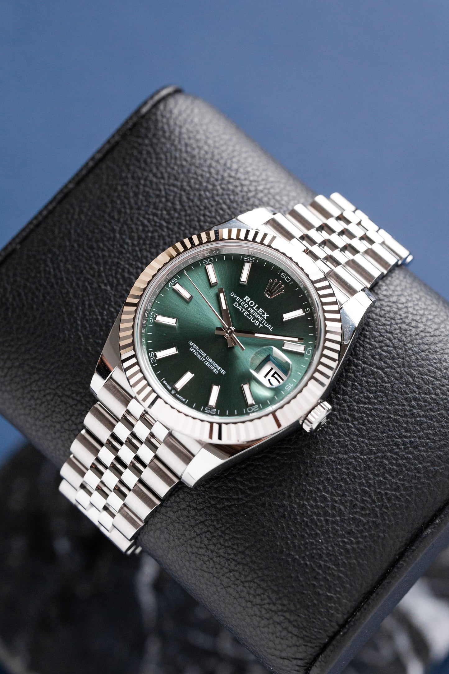 ROLEX DATEJUST 41 GREEN DIAL JUBILEE REF: 126334 (2025)