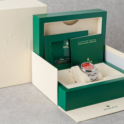 ROLEX OYSTER PERPETUAL 36 'CORAL RED' REF: 126000