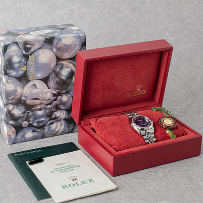 ROLEX DATEJUST 31 BLUE DIAMOND DIAL REF: 68274 (1998)