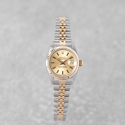 ROLEX LADY-DATEJUST 26 CHAMPAGNE DIAL REF: 69173 (1991)