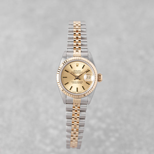 ROLEX LADY-DATEJUST 26 CHAMPAGNE DIAL REF: 69173 (1991)