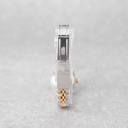 ROLEX LADY-DATEJUST 26 MOSTRADOR CHAMPANHE COM DIAMANTE REF: 69173 (1993)