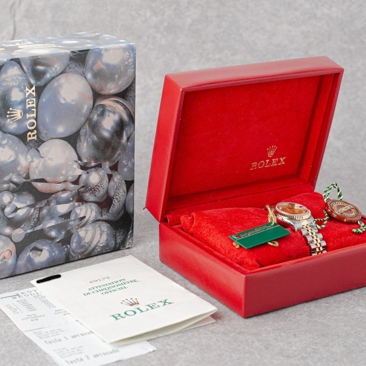 ROLEX LADY-DATEJUST 26 CHAMPAGNE DIAMOND DIAL REF: 69173 (1993)
