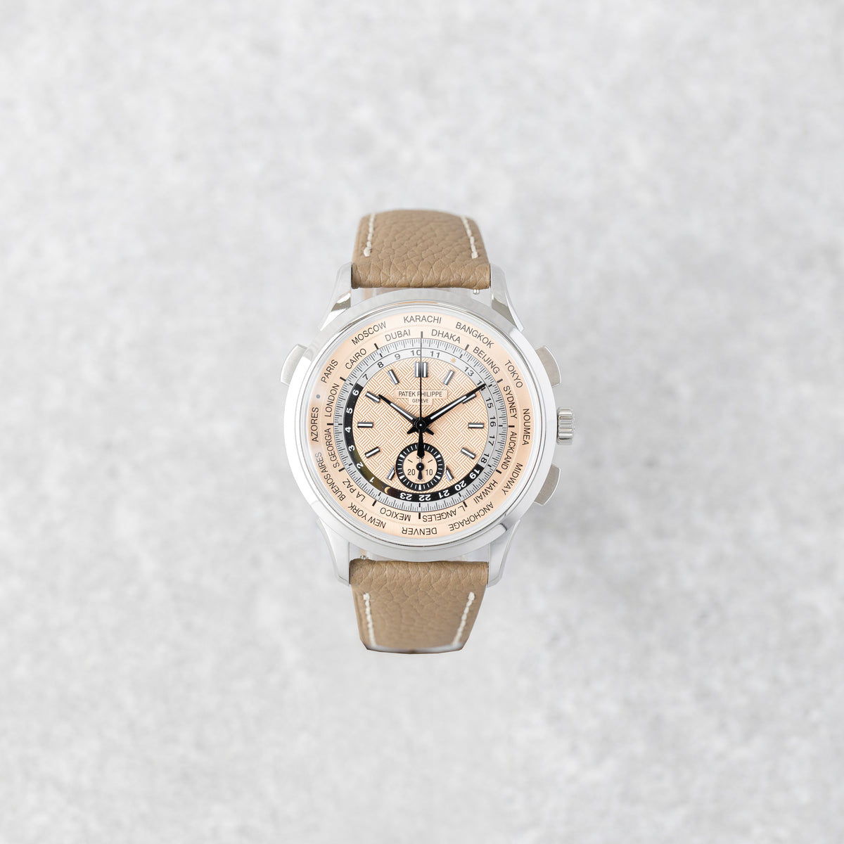 PATEK PHILIPPE WORLD TIME CHRONOGRAPH REF: 5935A-001
