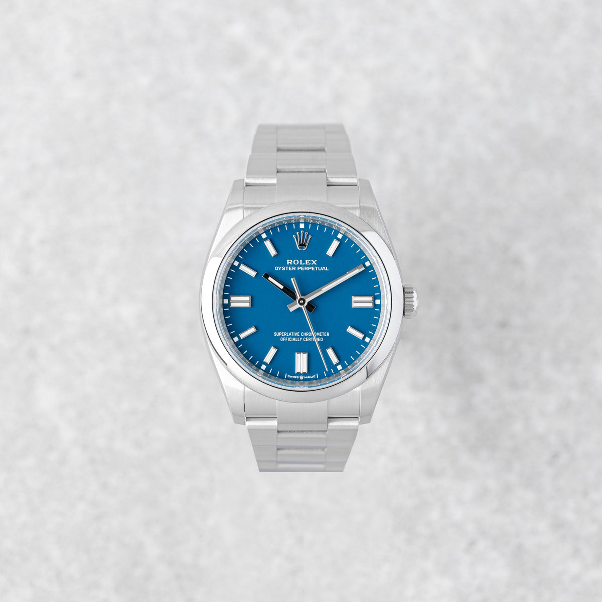 ROLEX OYSTER PERPETUAL 36 'MED BLUE' REF: 126000