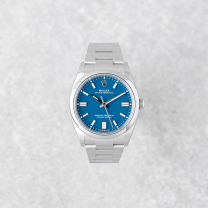 ROLEX OYSTER PERPETUAL 36 'MED BLUE' REF: 126000