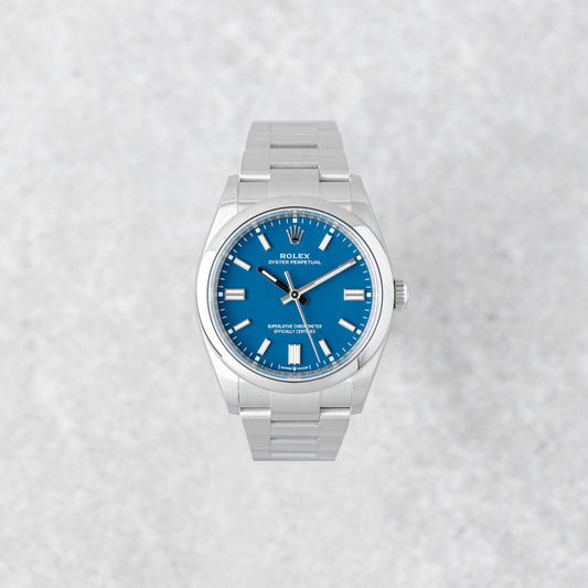 ROLEX OYSTER PERPETUAL 36 'MED BLUE' REF: 126000