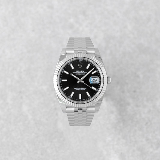 ROLEX DATEJUST 41 BLACK DIAL JUBILEE REF: 126334
