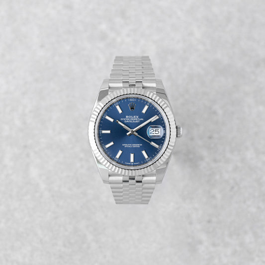 ROLEX DATEJUST 41 BLUE DIAL JUBILEE REF: 126334
