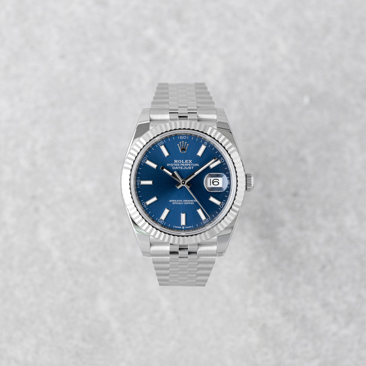 ROLEX DATEJUST 41 BLUE DIAL JUBILEE REF: 126334