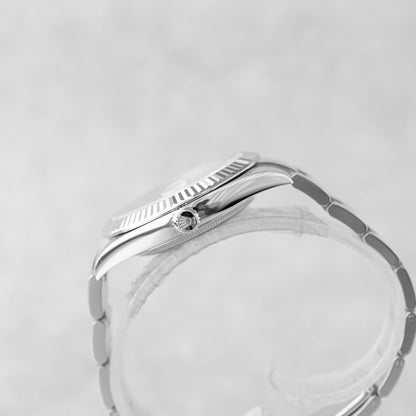 ROLEX DATEJUST 41 WHITE ROMAN DIAL REF: 126334