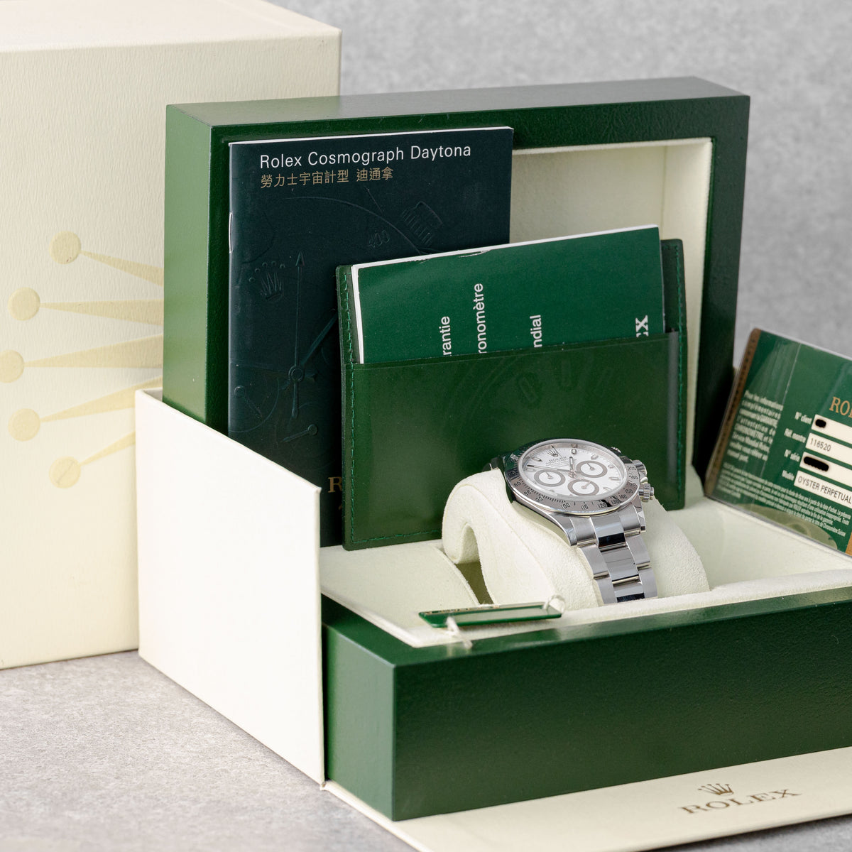 ROLEX DAYTONA "WHITE DIAL" REF: 116520