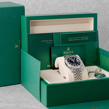 ROLEX DATEJUST 41 BLACK DIAL JUBILEE REF: 126334