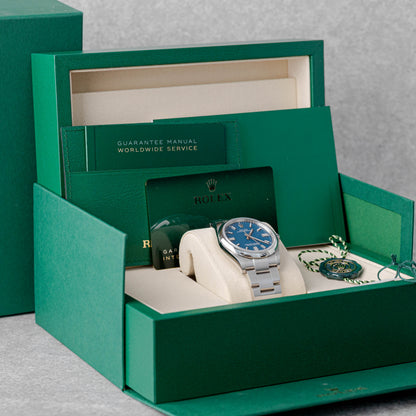ROLEX OYSTER PERPETUAL 36 'MED BLUE' REF: 126000