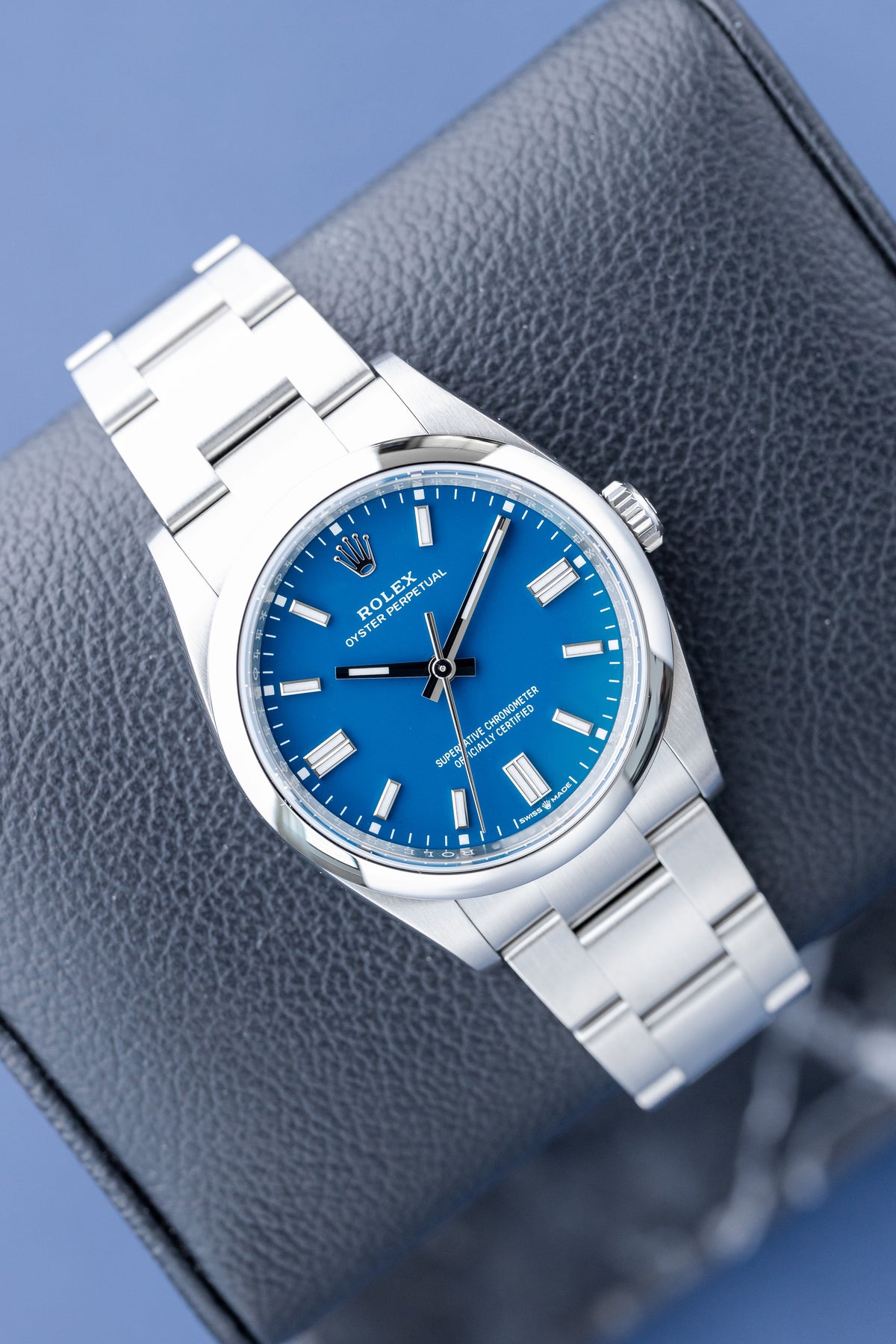 ROLEX OYSTER PERPETUAL 36 'MED BLUE' REF: 126000