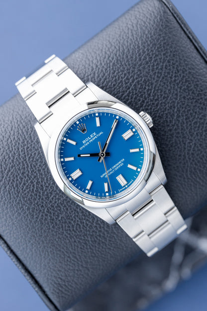 ROLEX OYSTER PERPETUAL 36 'MED BLUE' REF: 126000