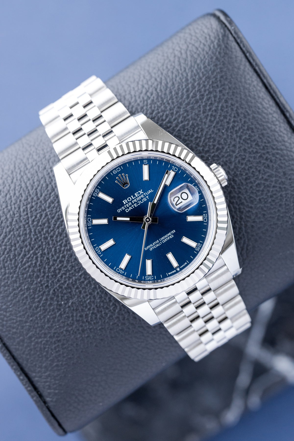 ROLEX DATEJUST 41 BLUE DIAL JUBILEE REF: 126334
