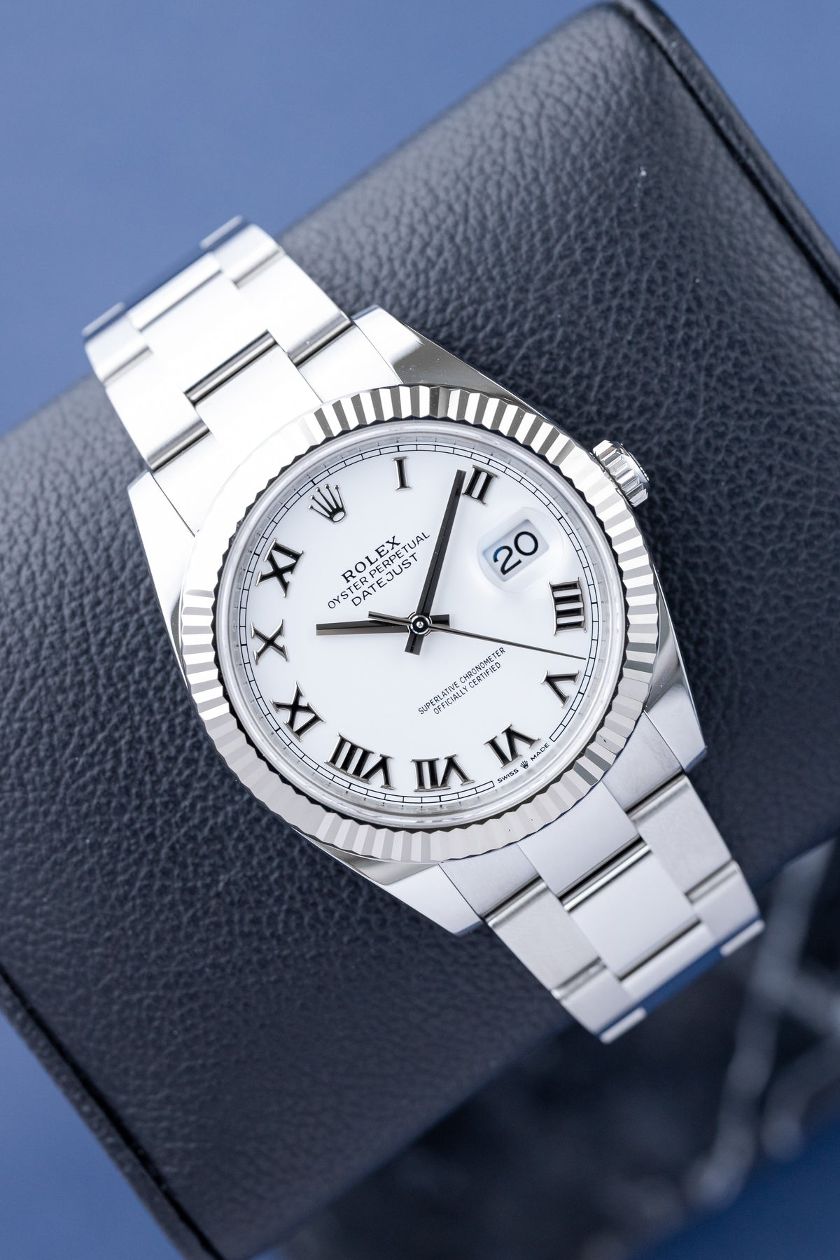ROLEX DATEJUST 41 WHITE ROMAN DIAL REF: 126334