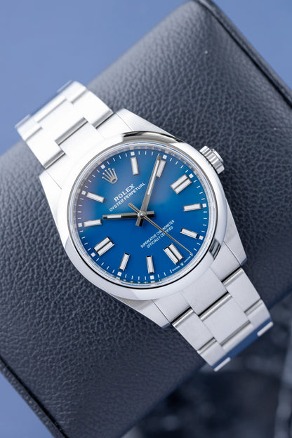 ROLEX OYSTER PERPETUAL 41 MED BLUE REF: 134300
