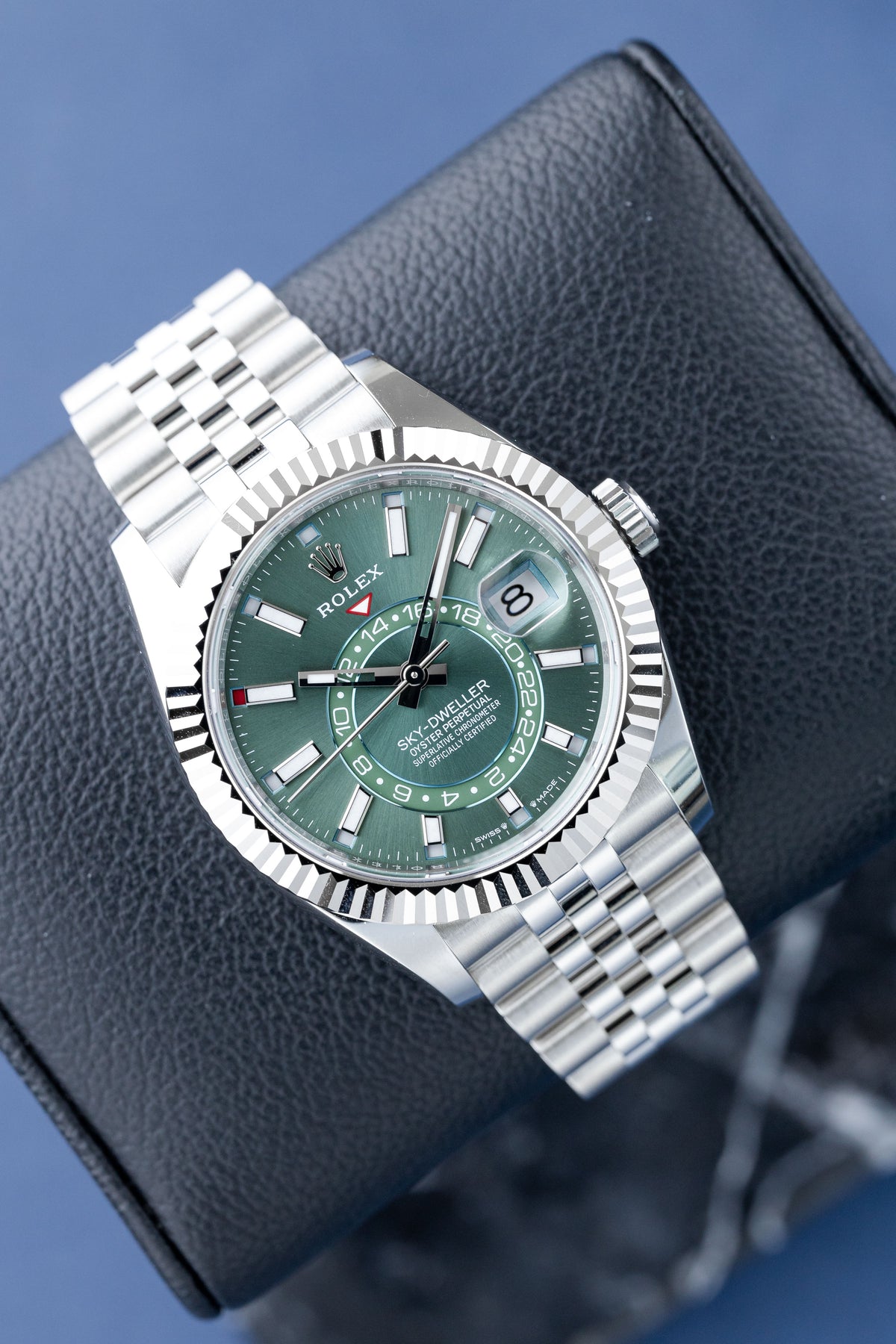 ROLEX SKY-DWELLER GREEN DIAL JUBILEE REF: 336934