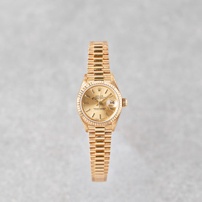 ROLEX LADY-DATEJUST 26 GOLD REF: 69178