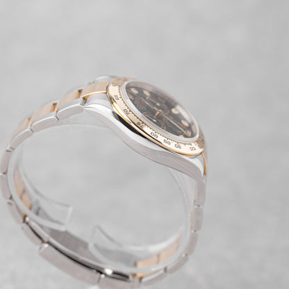 ROLEX DAYTONA STEEL/GOLD 'BLACK DIAMOND DIAL' REF: 116503