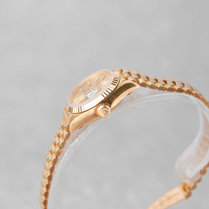 ROLEX LADY-DATEJUST 26 GOLD REF: 69178