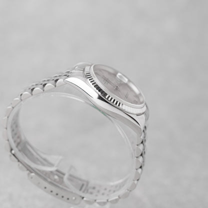 ROLEX DATEJUST 36 GREY ROMAN DIAL REF: 16234 (2004)