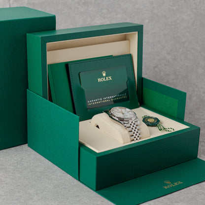 ROLEX DATEJUST 41 WHITE DIAL REF: 126334 (2025)