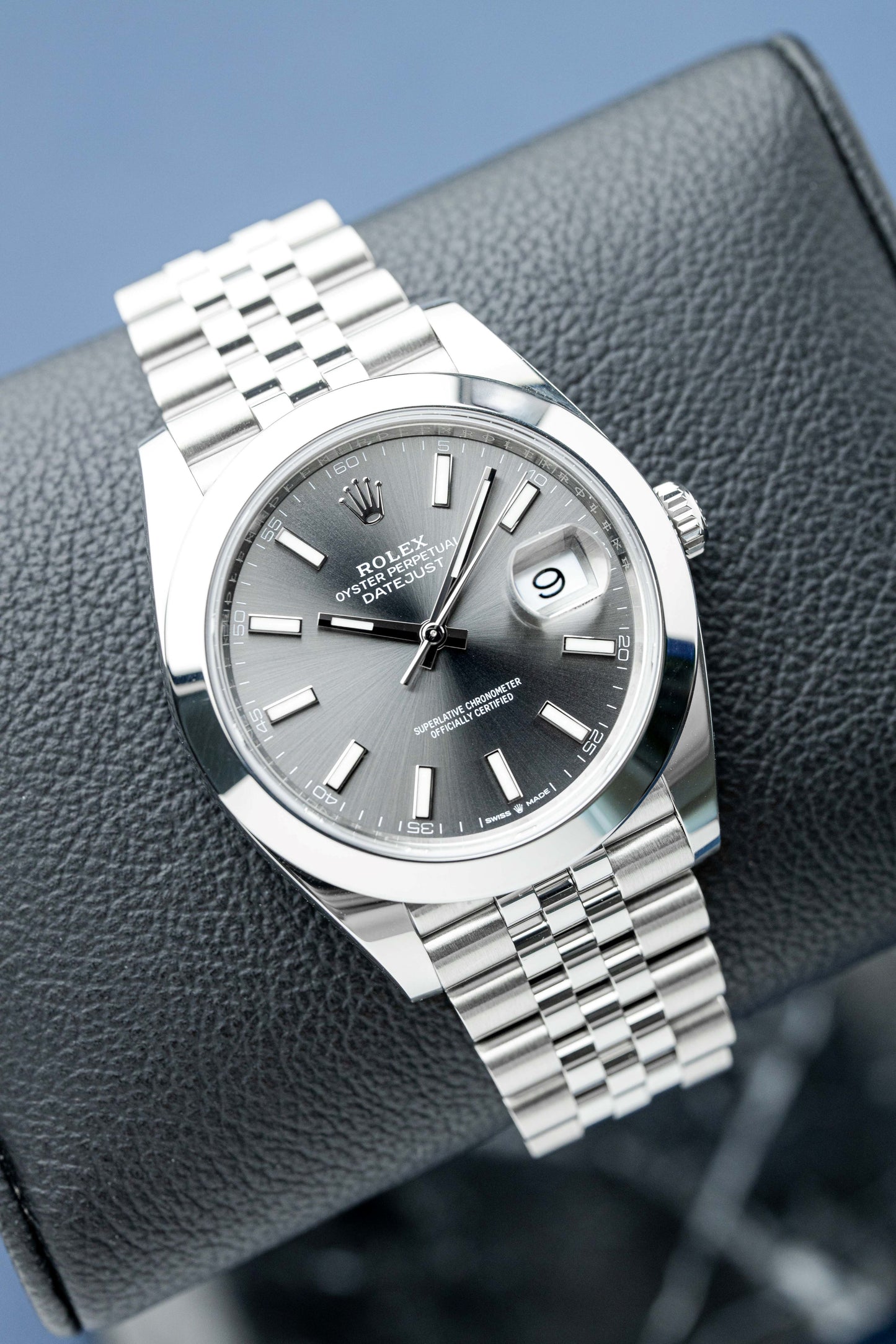 ROLEX DATEJUST 41 RHODIUM DIAL REF: 126300 (2024)